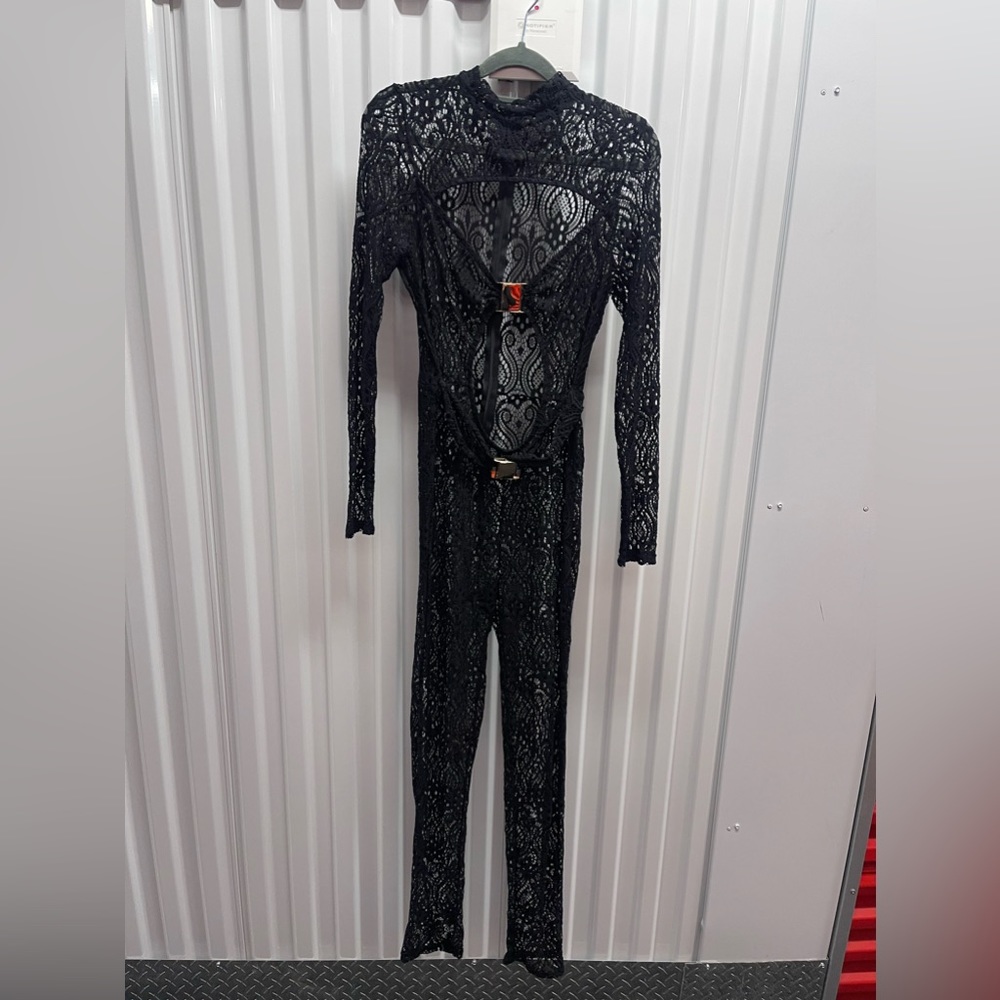 Black lace jumpsuit